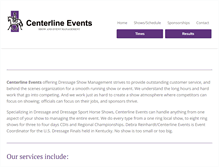 Tablet Screenshot of centerlineevents.com